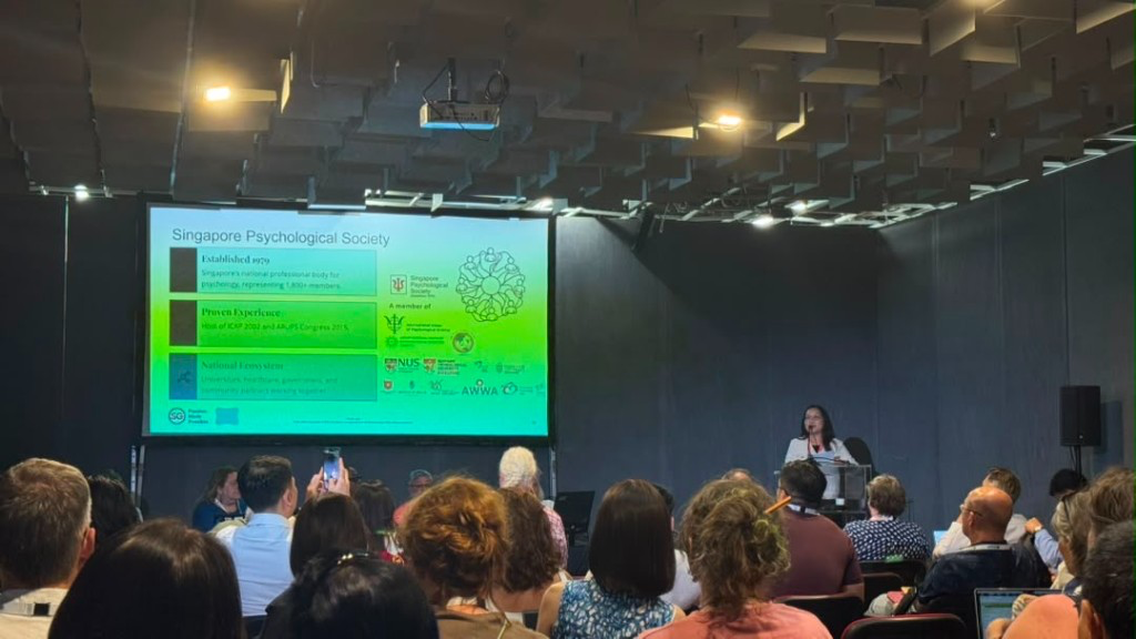 Singapore Psychological Society presentation at the IUPsyS Assembly